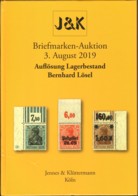 Auflösung Lagerbestand Bernhard Lösel Aukionskatalog J&K 2019 - Auktionskataloge