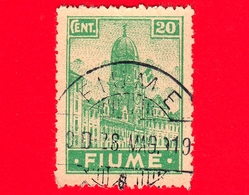 ITALIA - REGNO - FIUME - 1919 - Soggetti Vari - Torre Civica - 20 C - Fiume