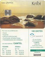 Cameroon Cameroun 100 UT CAM-40 CAMTEL Kribi Beach Schlumberger Phonecard - Cameroon