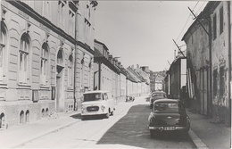 Foto Rohling Für AK Scheibenberg Rudolf Breitscheid Straße A Rathaus Sparkasse Barkas B 1000 Wartburg Erzgebirge DDR - Scheibenberg