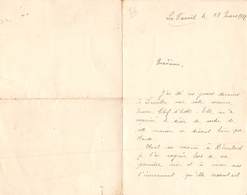 Le Faouet        56        Une Lettre Adressée En 1912  Pour Une Malade A Mme Mayel  Rue Des Soupirs        (Voir Scan) - Manoscritti