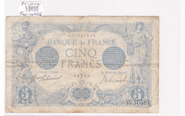 Billet De 5 Francs Bleu Du 22/02/1916 Poisson - W.10461 Alph 836 @ N° Fayette : 2.36 - 5 F 1912-1917 ''Bleu''