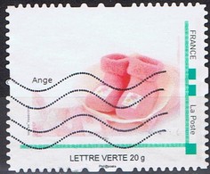 Ange - Chaussons Roses - Lettre Verte 20 G - Collectors