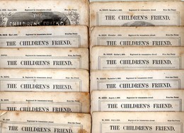 The Childrens Friend: No XXV To XXXVI - 12 Issues Of 1863 (Jan To Dec) With Too Many Pictures And Many Interesting Artic - Kinder