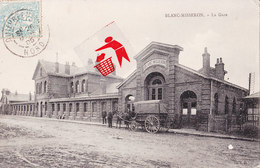 BLANC-MISSERON - La Gare (avec Attelage Sur Le Devant) - Circulé En 1905 - Quievrechain