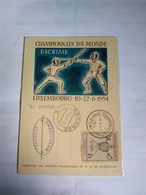 Fencing Escrime 1954 Illustrated Fdcard - Frankeermachines (EMA)