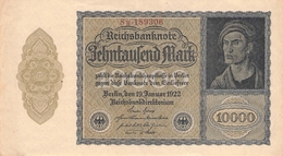 10.000 Mark Reichsbanknote VG/G (IV) - 10000 Mark