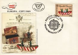 AUSTRIA  1989 EUROPA CEPT   FDC - 1989