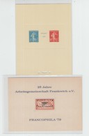 Bloc 257A + Epreuve Non Dentelé Bloc N°2  1976 + 79 Francophila Munich - Mint/Hinged