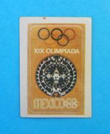 SUMMER OLYMPIC GAMES 1968 MEXICO - Yugoslav Old Card * Jeux Olympiques Olympia Olimpiadi Juegos Olímpicos Olympiade - Trading-Karten