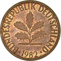 Monnaie, République Fédérale Allemande, Pfennig, 1982, Karlsruhe, TTB, Copper - 1 Pfennig