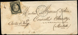 Let EMISSION DE 1849 - 3    20c. Noir Sur Jaune, Obl. GRILLE S. Env., Càd T15 MONTPELLIER 9/11/49, Taxe 2 (8gr.), TB - 1849-1850 Cérès