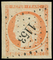 EMISSION DE 1849 - 5    40c. Orange, Obl. PC 1153, Marges énormes, Superbe. J - 1849-1850 Cérès