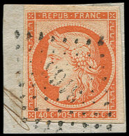EMISSION DE 1849 - 5    40c. Orange, Obl. PC 3166 S. Fragt, Frappe TTB - 1849-1850 Cérès