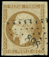 PRESIDENCE - 9    10c. Bistre-jaune, Obl. PC 898, TB. Br - 1852 Luis-Napoléon
