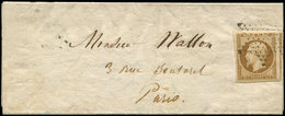 Let PRESIDENCE - 9a   10c. Bistre-brun, Obl. ETOILE S. LAC De Paris Pour Paris 29/8/53, TTB - 1852 Luis-Napoléon