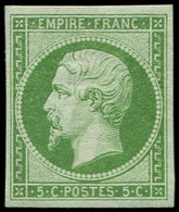 * EMPIRE NON DENTELE - 12    5c. Vert Foncé, Jolie Nuance, Frais Et TB. Br - 1853-1860 Napoléon III