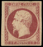 (*) EMPIRE NON DENTELE - 18    1f. Carmin, Clair, Aspect TB. C - 1853-1860 Napoléon III