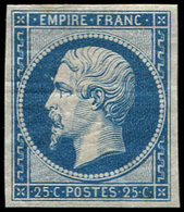 * EMPIRE NON DENTELE - R15c 25c. Bleu, REIMPRESSION, TB - 1853-1860 Napoléon III