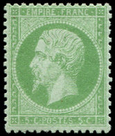 * EMPIRE DENTELE - 20    5c. Vert, Bon Centrage, TB. Br - 1862 Napoléon III