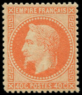 * EMPIRE LAURE - 31   40c. Orange, Nuance Vive, Infime Ch. Dans Un Angle, TB/TTB - 1863-1870 Napoléon III. Laure