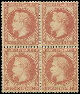 ** EMPIRE LAURE - 32   80c. Rose, Nuance Pâle, BLOC De 4, TB - 1863-1870 Napoléon III. Laure