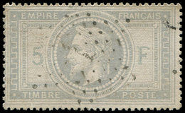 EMPIRE LAURE - 33    5f. Violet-gris, Obl. Etoile 1, Restauré, Aspect TB - 1863-1870 Napoléon III. Laure