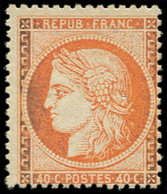 ** SIEGE DE PARIS - 38   40c. Orange, Centrage Courant, TB. C - 1870 Assedio Di Parigi