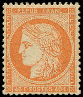 * SIEGE DE PARIS - 38   40c. Orange, Bon Centrage, TB - 1870 Assedio Di Parigi