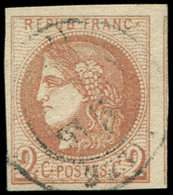 EMISSION DE BORDEAUX - 40B   2c. Brun-rouge, R II, Voisin à Droite, Obl. Càd T17, Frappe Légère, TTB/Superbe, Certif. Ca - 1870 Emisión De Bordeaux