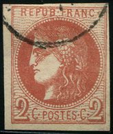 EMISSION DE BORDEAUX - 40Ba  2c. ROUGE BRIQUE, R II, Obl., TB - 1870 Emisión De Bordeaux