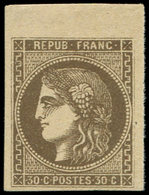 * EMISSION DE BORDEAUX - 47   30c. Brun, Bdf, TTB. C - 1870 Emisión De Bordeaux