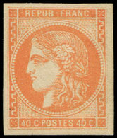 ** EMISSION DE BORDEAUX - 48   40c. Orange, TB - 1870 Emisión De Bordeaux