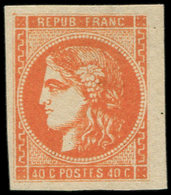 * EMISSION DE BORDEAUX - 48   40c. Orange, Petit Bdf, Très Frais Et TTB. C - 1870 Emisión De Bordeaux