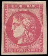 * EMISSION DE BORDEAUX - 49   80c. Rose, Ch. Un Peu Forte, Frais Et TB - 1870 Emisión De Bordeaux