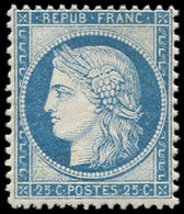 ** CERES DENTELE - 60C  25c. Bleu, T III, TB - 1871-1875 Cérès