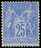 * TYPE SAGE - 78a  25c. Outremer Vif, TB. J - 1876-1878 Sage (Type I)