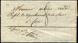 Let MARQUES POSTALES D'ARMEES - MP N°1/ARM.D'ITALIE S. LAC Du Consul Gal De France à Milan 1/6/1809, TB - Armeestempel (vor 1900)