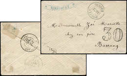 Let Guerre De 1870 -  Cachet Provisoire POSTES/EPINAL/1871 S. Env., Taxe 30 Pour Bussang, Janvier 1871, TB - Guerra De 1870