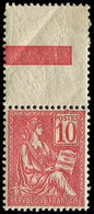 ** EMISSIONS DU XXème SIECLE - 112   Mouchon, 10c. Rose, Bdf, Très Bien Centré, TTB - Unused Stamps