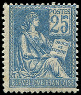 ** EMISSIONS DU XXème SIECLE - 114   Mouchon, 25c. Bleu, TB - Unused Stamps