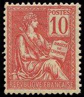 ** EMISSIONS DU XXème SIECLE - 116   Mouchon, 10c. Rouge, Bien Centré, TB - Unused Stamps