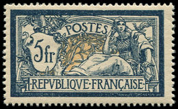 ** EMISSIONS DU XXème SIECLE - 123   Merson,  5f. Bleu Foncé Et Chamois, Bien Centré, TB - Unused Stamps
