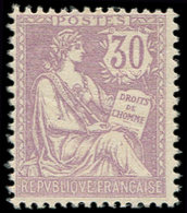 ** EMISSIONS DU XXème SIECLE - 128   Mouchon Retouché, 30c. Violet, TB - Unused Stamps