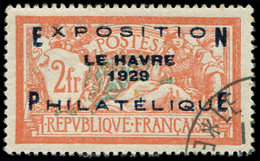EMISSIONS DU XXème SIECLE - 257A  Expo Le Havre, 2f. Orange Et Vert-bleu, Obl., Pleine Gomme, TB - Nuevos