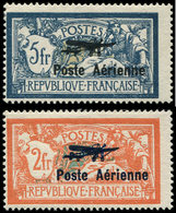 ** POSTE AERIENNE - 1/2 2f. Et 5f, Salon De Marseille, Centrage Courant, TB - 1927-1959 Nuevos