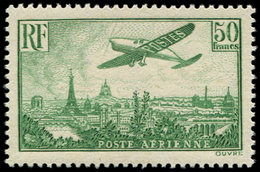 ** POSTE AERIENNE - 14  50f. Vert-jaune, Très Frais Et TB - 1927-1959 Nuevos