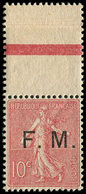 ** FRANCHISE MILITAIRE - 4    10c. Rose, Bdf, Bien Centré, TB - Military Postage Stamps