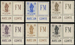 ** FRANCHISE MILITAIRE - 10A  Infanterie, 6 Ex. Couleurs DIFFERENTES, R Et TB - Military Postage Stamps