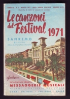 Le Canzoni Del Festival 1971 Di Sanremo,, Testi E Foto, Albo D'oro 1951-1970 - Music